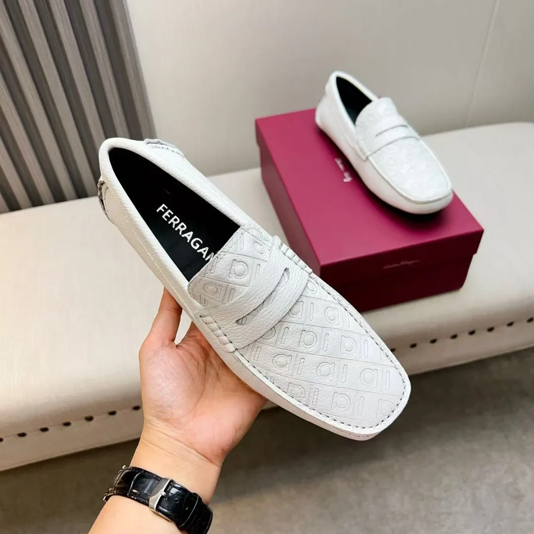 Men's men's shoes 💰620 Ferragamo new high-end quality 🔥 imported lychee pattern ➕ cowhide lining size 38-45